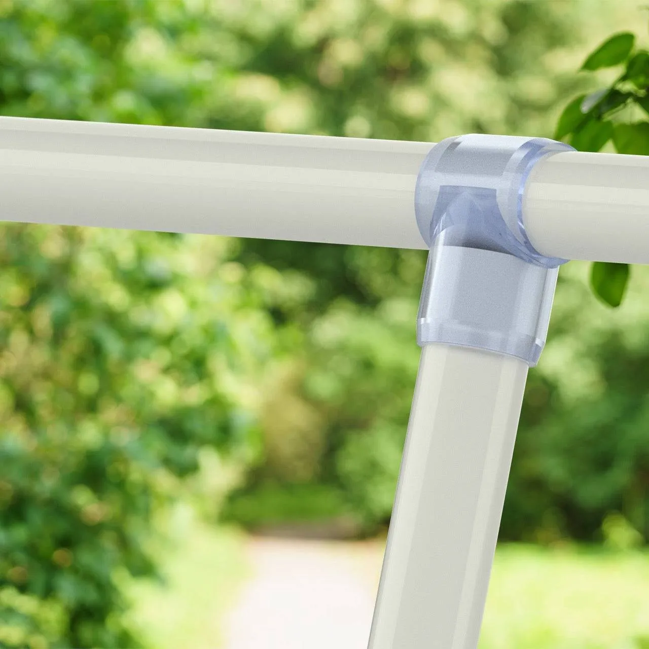 1-1/4 in. Slip Sling PVC Tee, Furniture Grade - Clear