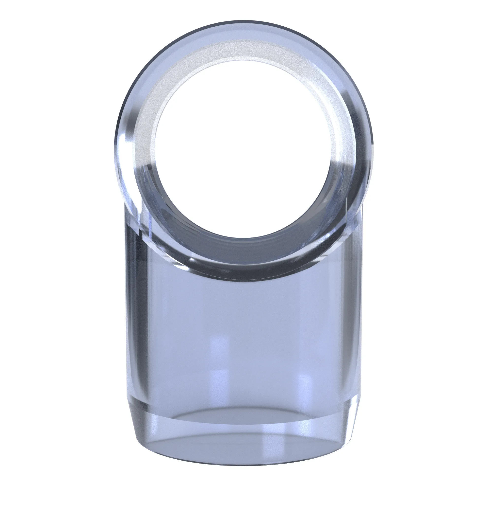 1-1/4 in. Slip Sling PVC Tee, Furniture Grade - Clear