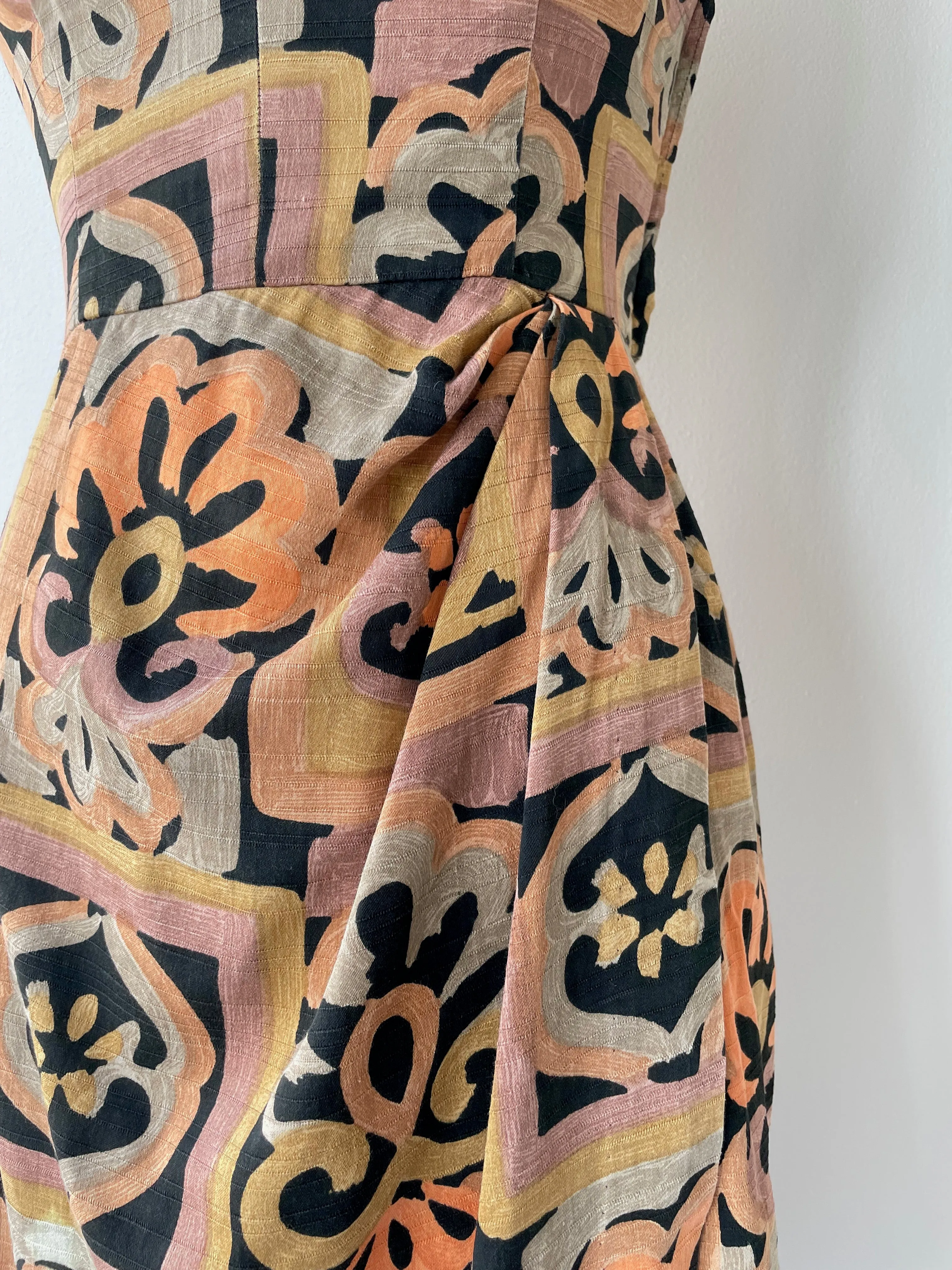 1950s Pacific Batik Dress