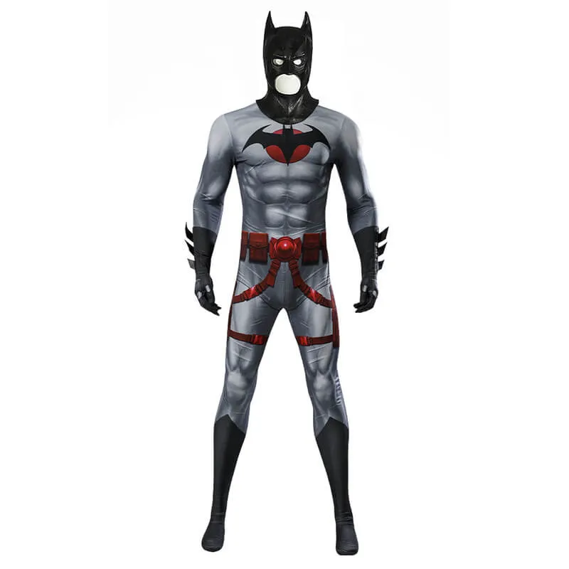 2023 Thomas Wayne Batman Costume Flashpoint Batman Bodysuit with Cloak
