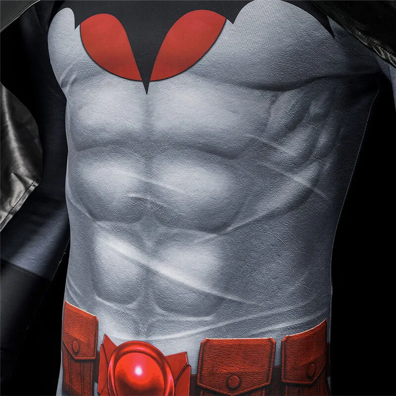 2023 Thomas Wayne Batman Costume Flashpoint Batman Bodysuit with Cloak