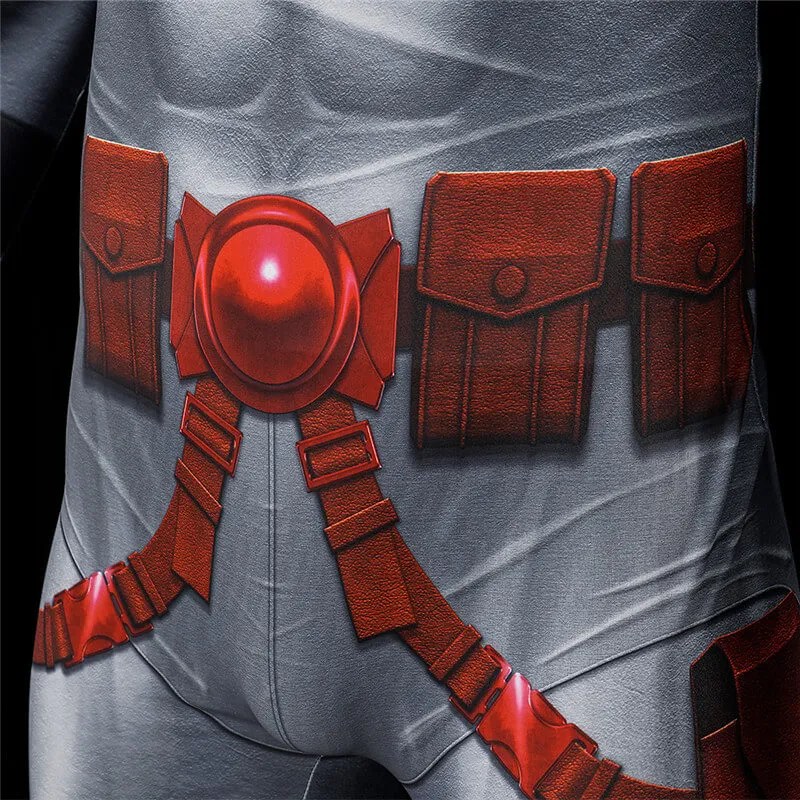 2023 Thomas Wayne Batman Costume Flashpoint Batman Bodysuit with Cloak