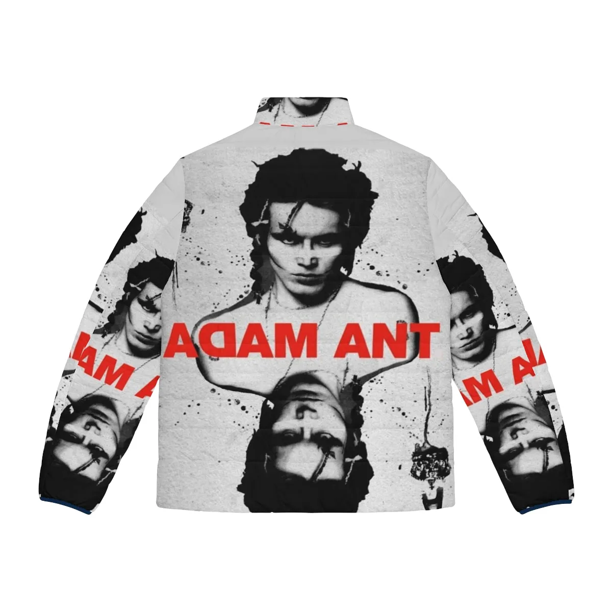 Ace of Ants Adam Ant Inspired 80s Punk Puffer Jacket