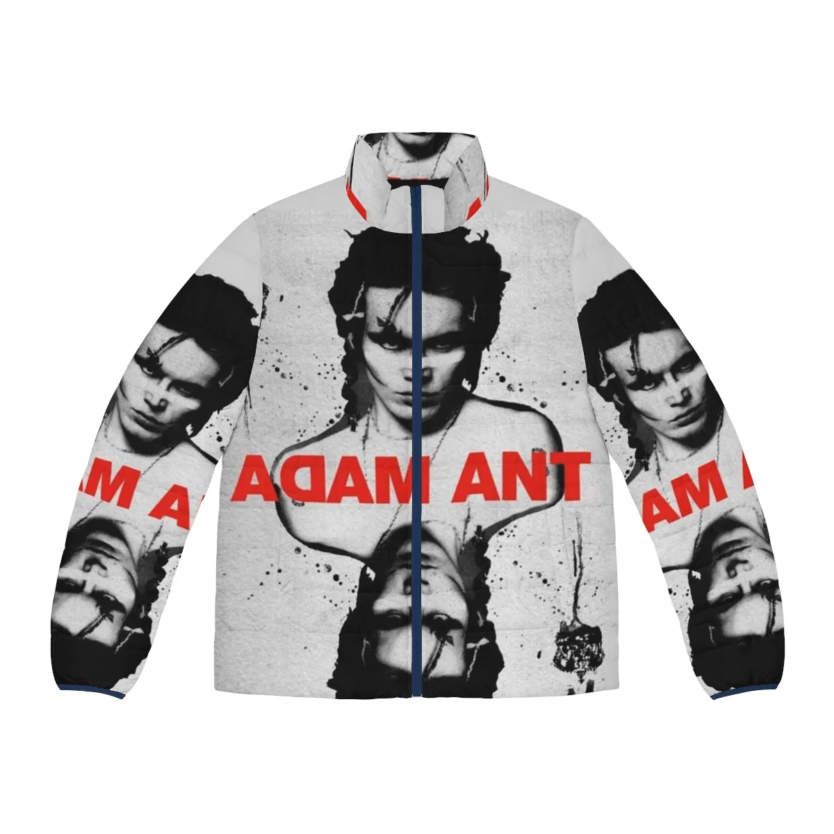 Ace of Ants Adam Ant Inspired 80s Punk Puffer Jacket