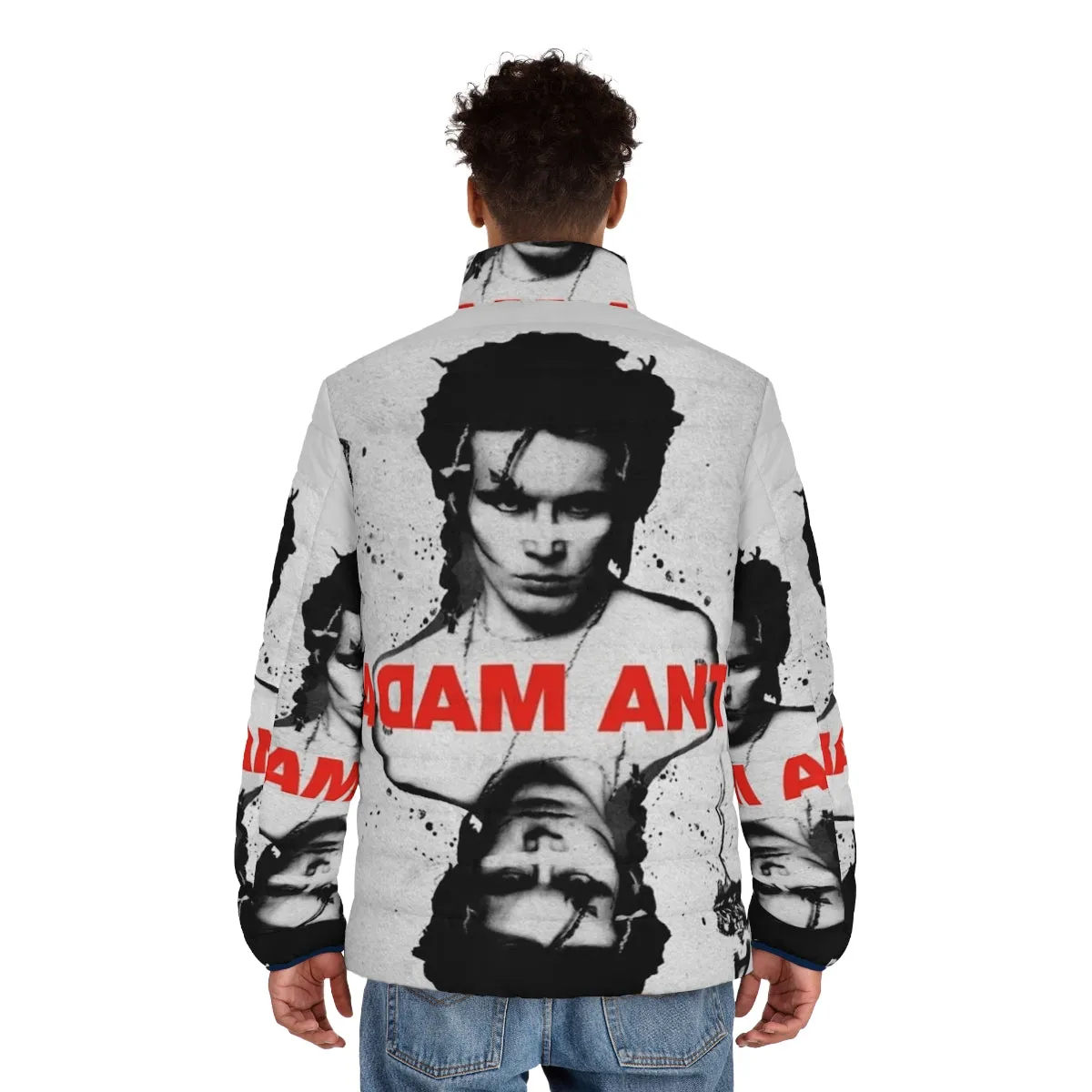 Ace of Ants Adam Ant Inspired 80s Punk Puffer Jacket