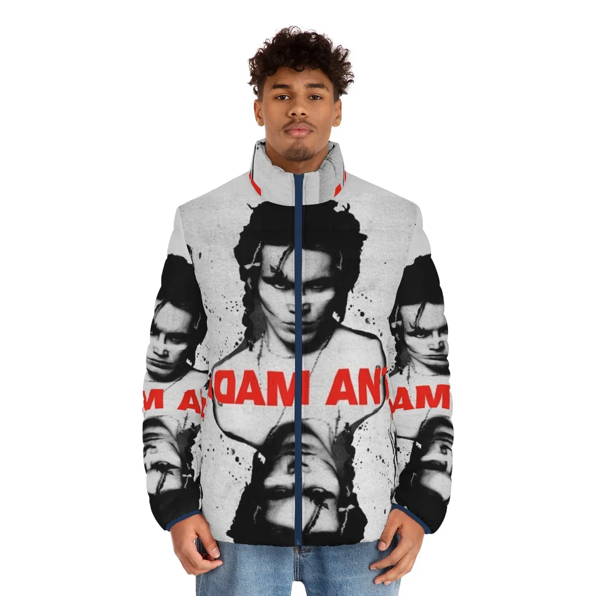 Ace of Ants Adam Ant Inspired 80s Punk Puffer Jacket