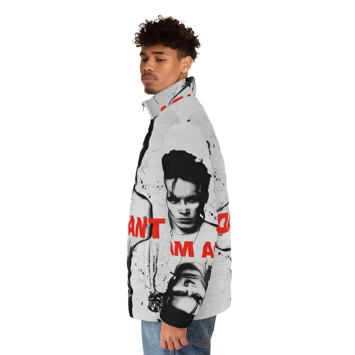 Ace of Ants Adam Ant Inspired 80s Punk Puffer Jacket