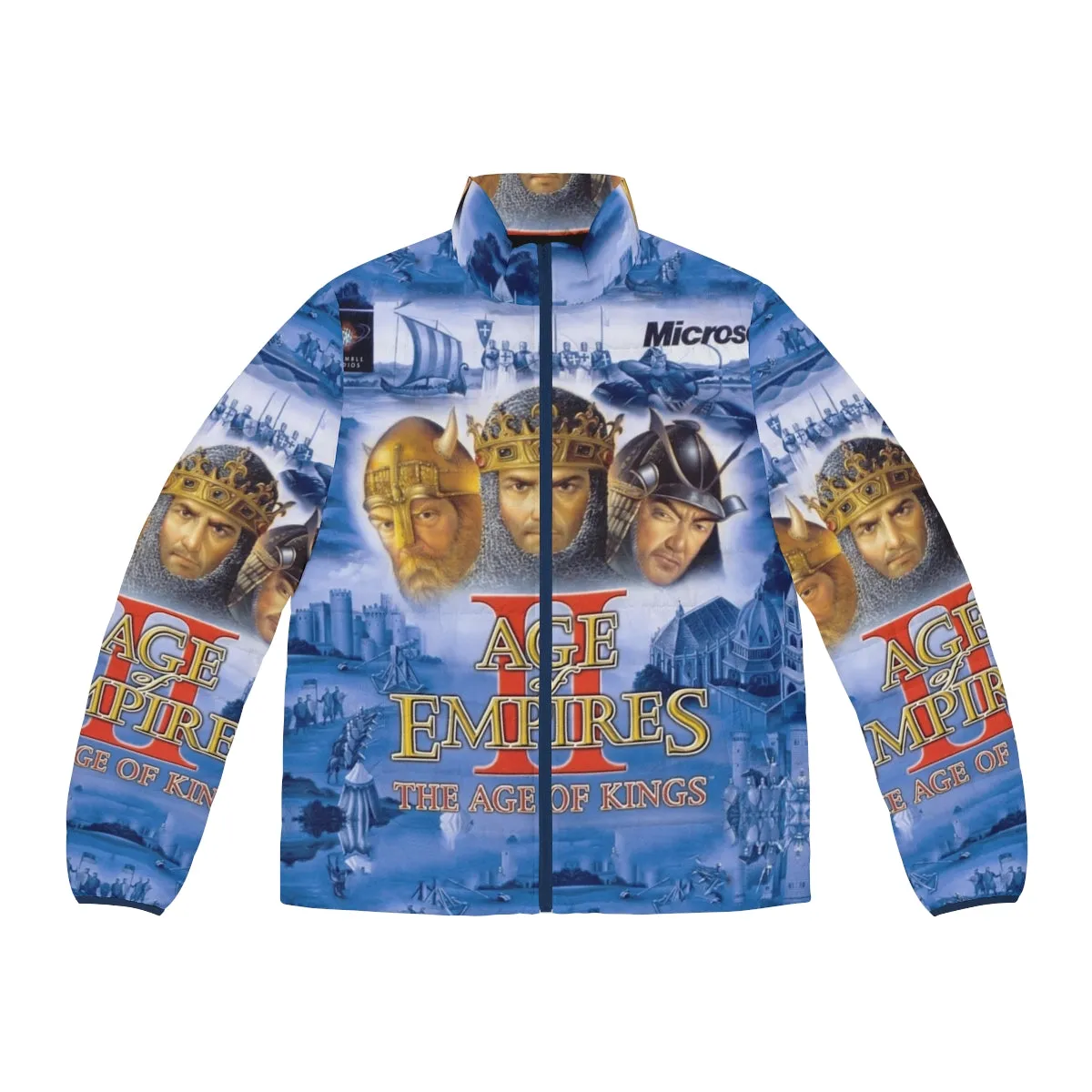 Age of Empires Joke Puffer Jacket - Gamer Humor and Apparel