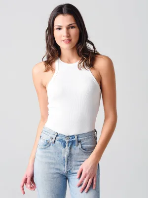 Agolde Women's Rianne High-Neck Racerback Bodysuit