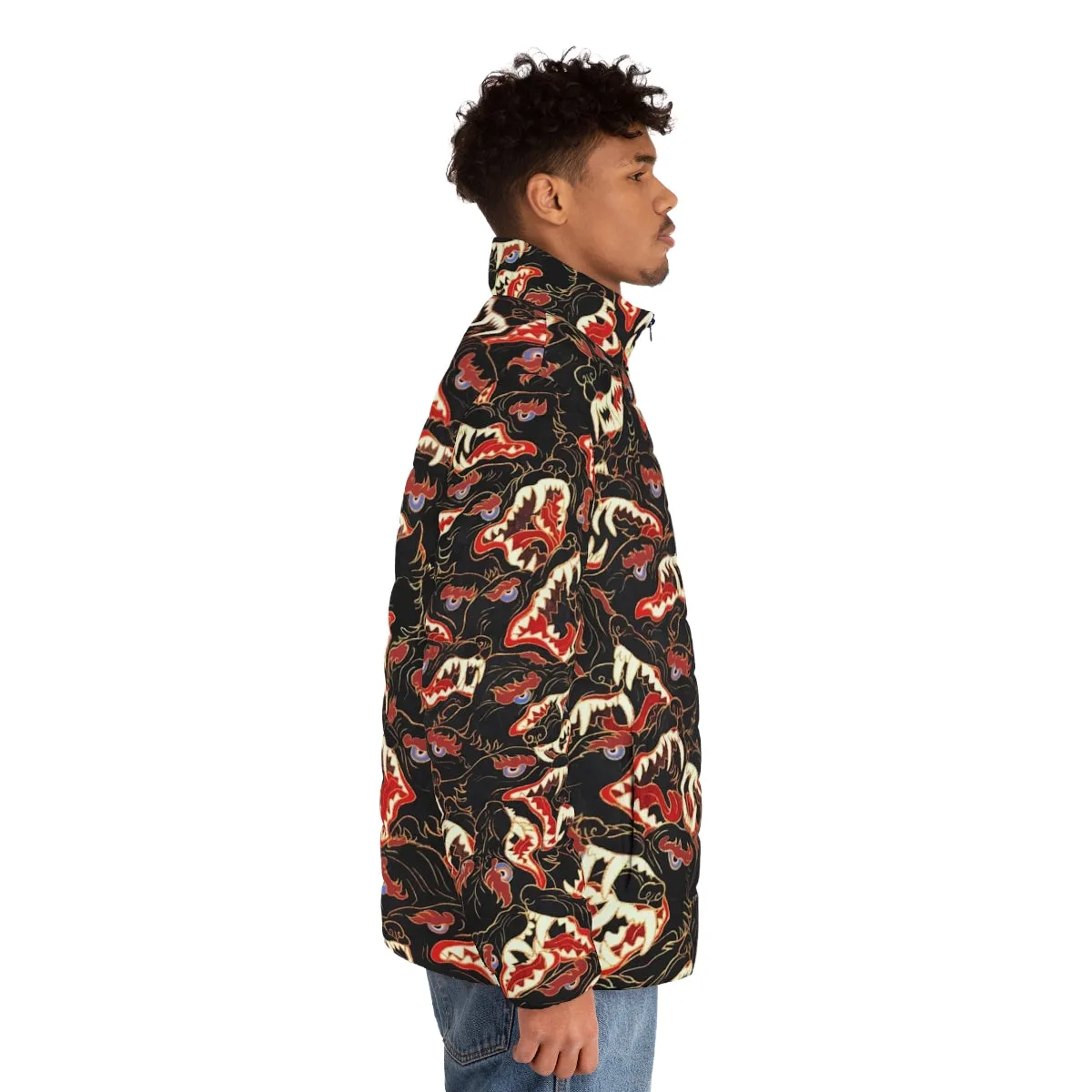 Ahamkara Puffer Jacket: Embrace the Fierce Canine Spirit