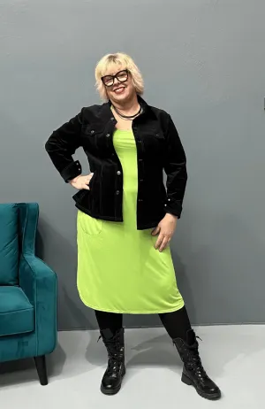 'ALANA' T-Shirt Dress - Lime