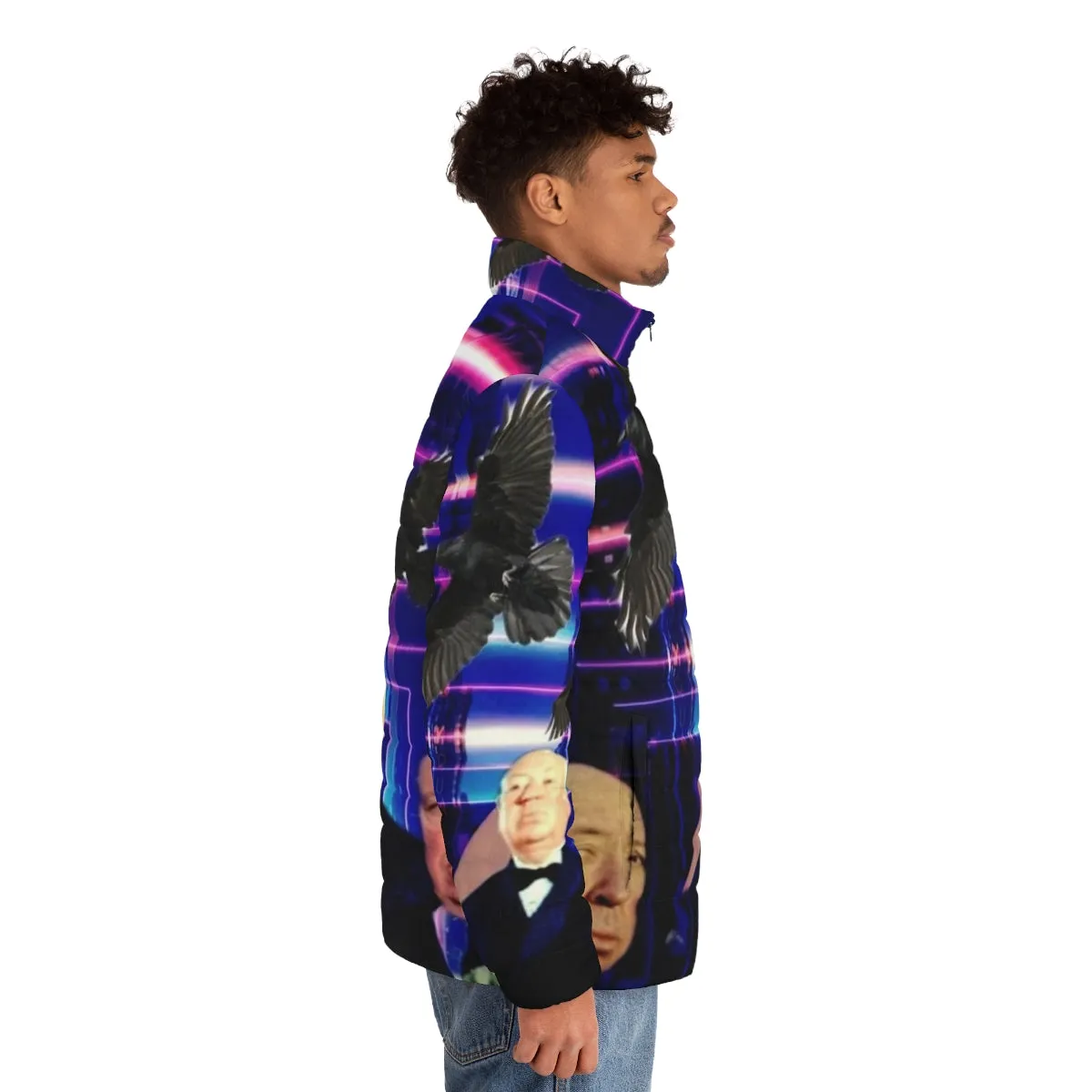 Alfred Hitchcock Inspired Retro Puffer Jacket