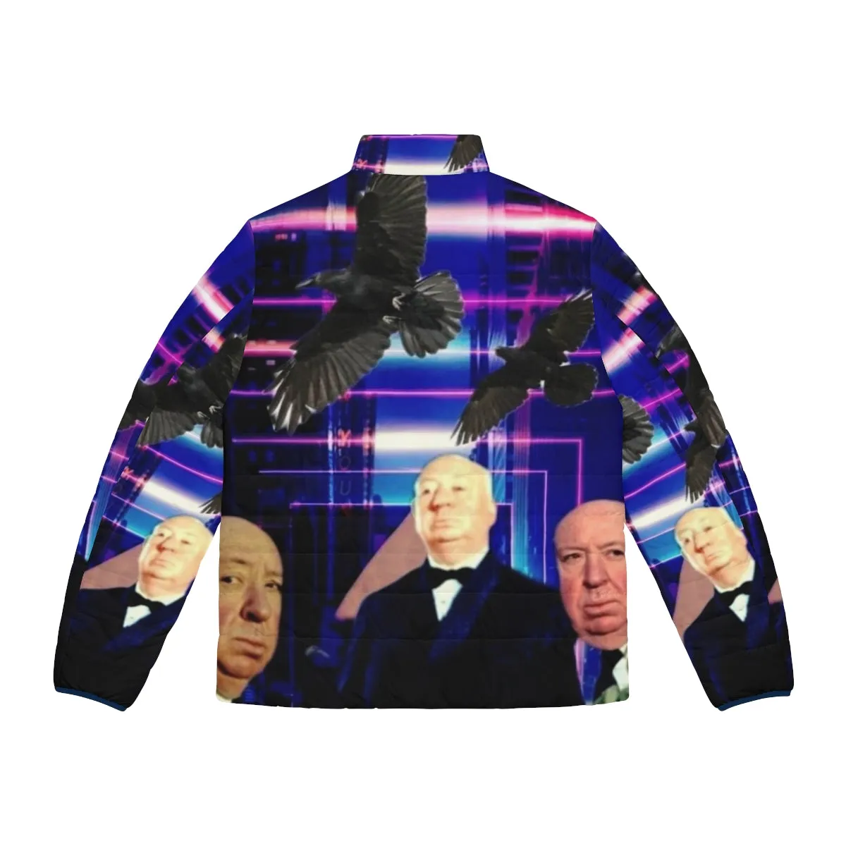 Alfred Hitchcock Inspired Retro Puffer Jacket