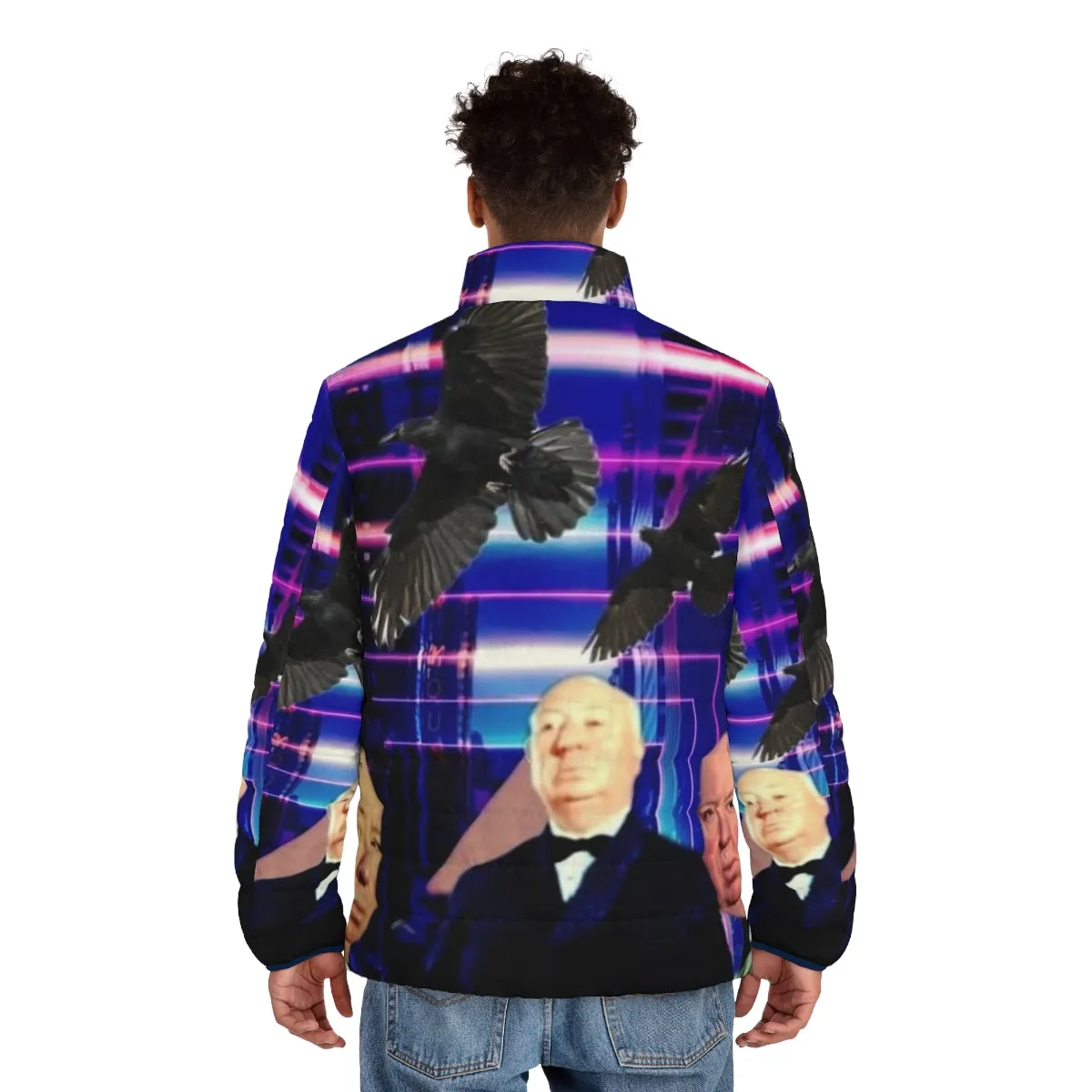 Alfred Hitchcock Inspired Retro Puffer Jacket