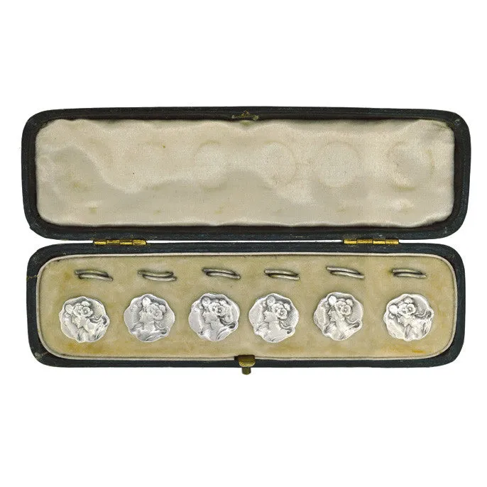 Art Nouveau Dress Shirt Buttons