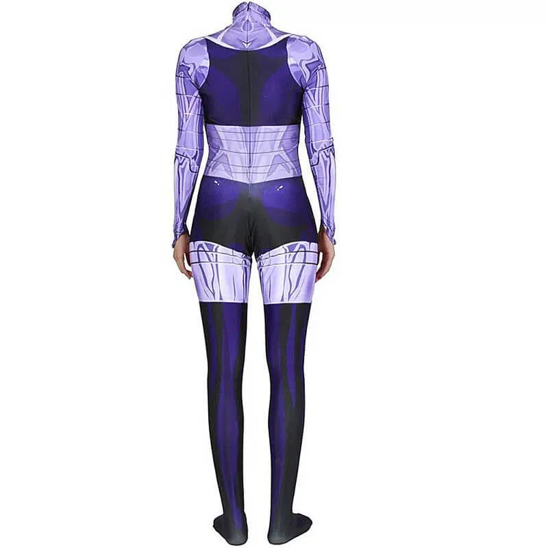 Blackfire Costumes Superhero Starfire Bodysuit Jumpsuit Zentai Lycra Cosplay Outfit