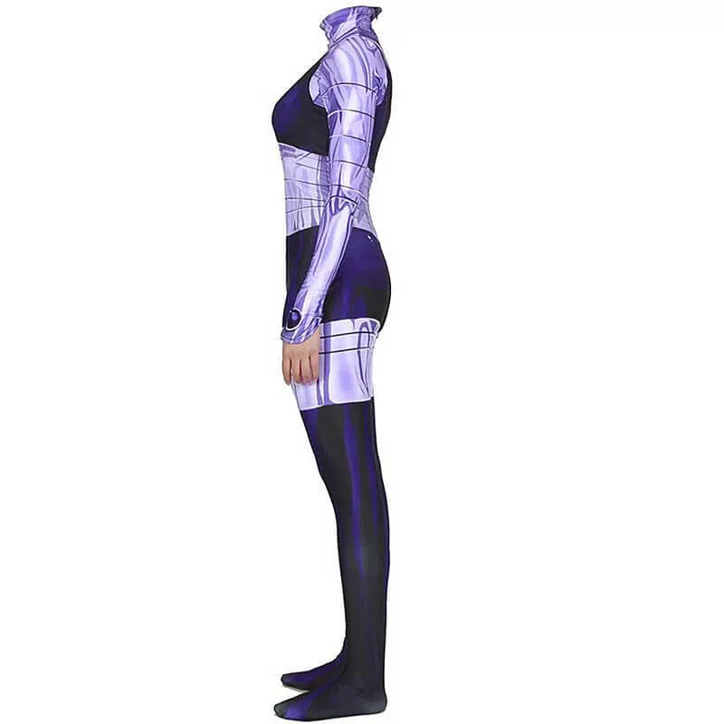 Blackfire Costumes Superhero Starfire Bodysuit Jumpsuit Zentai Lycra Cosplay Outfit