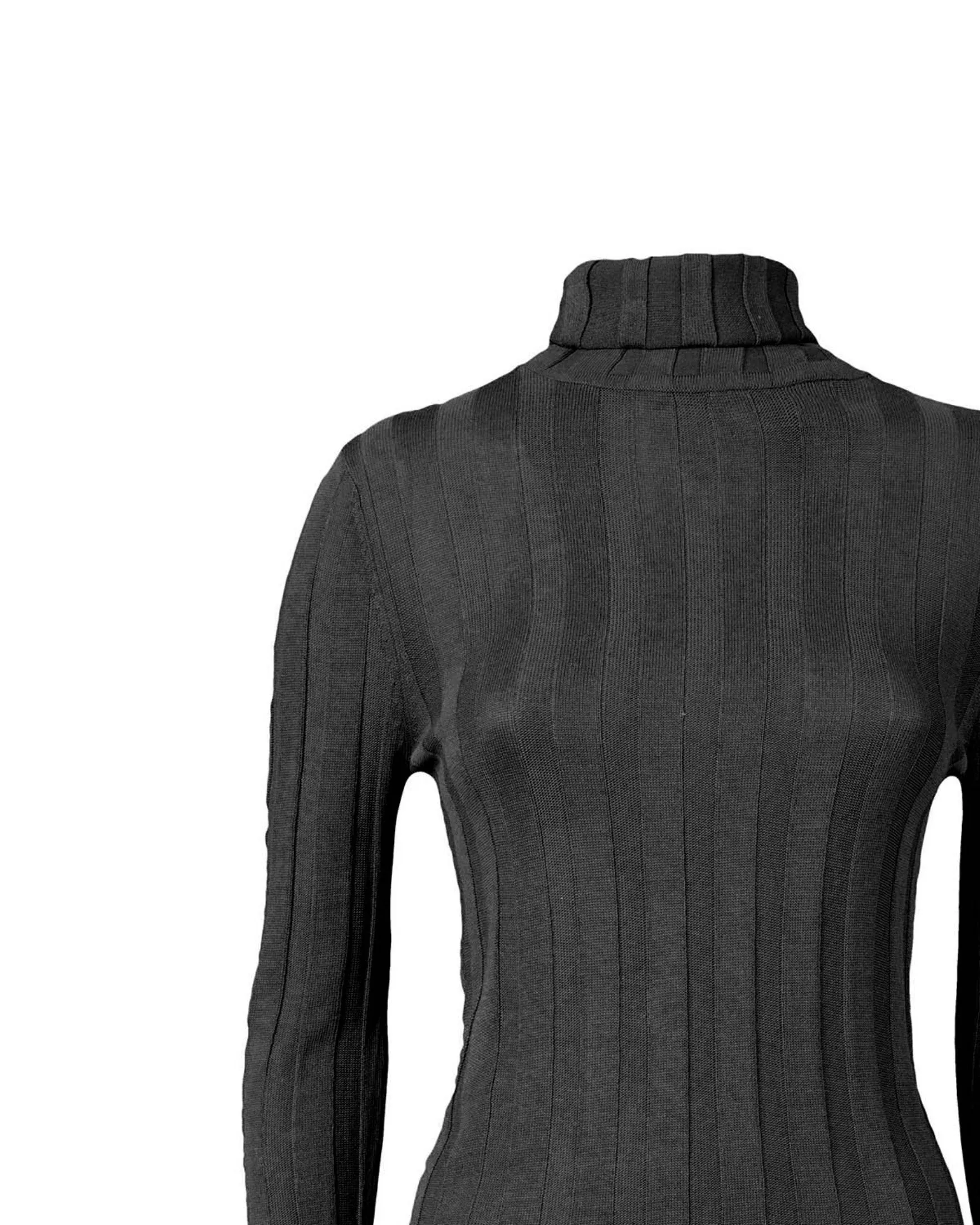 Braid turtleneck sweater