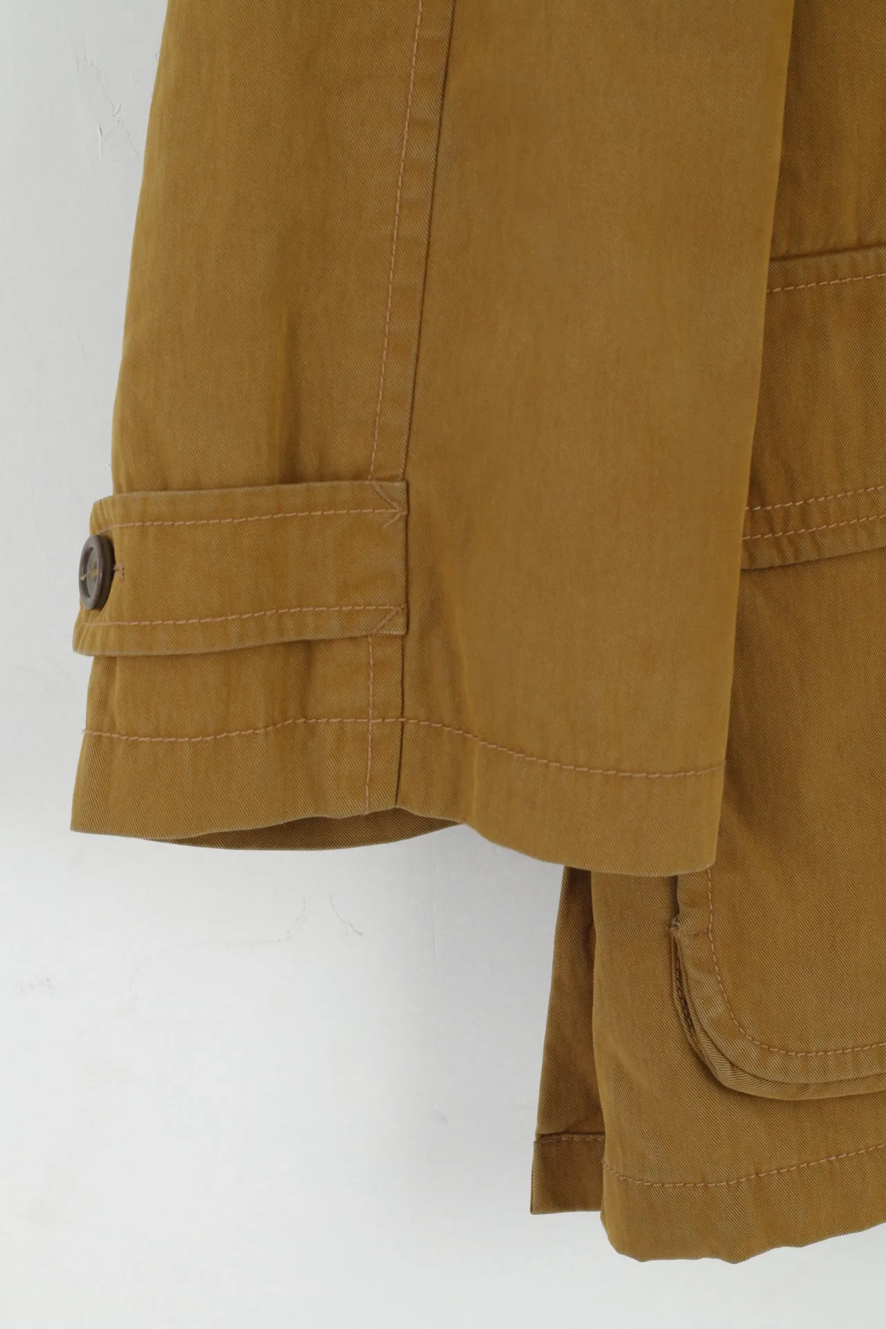 Bugatti Men 38 M Jacket Green Cotton Full Zipper Buttons Lined Classic Top