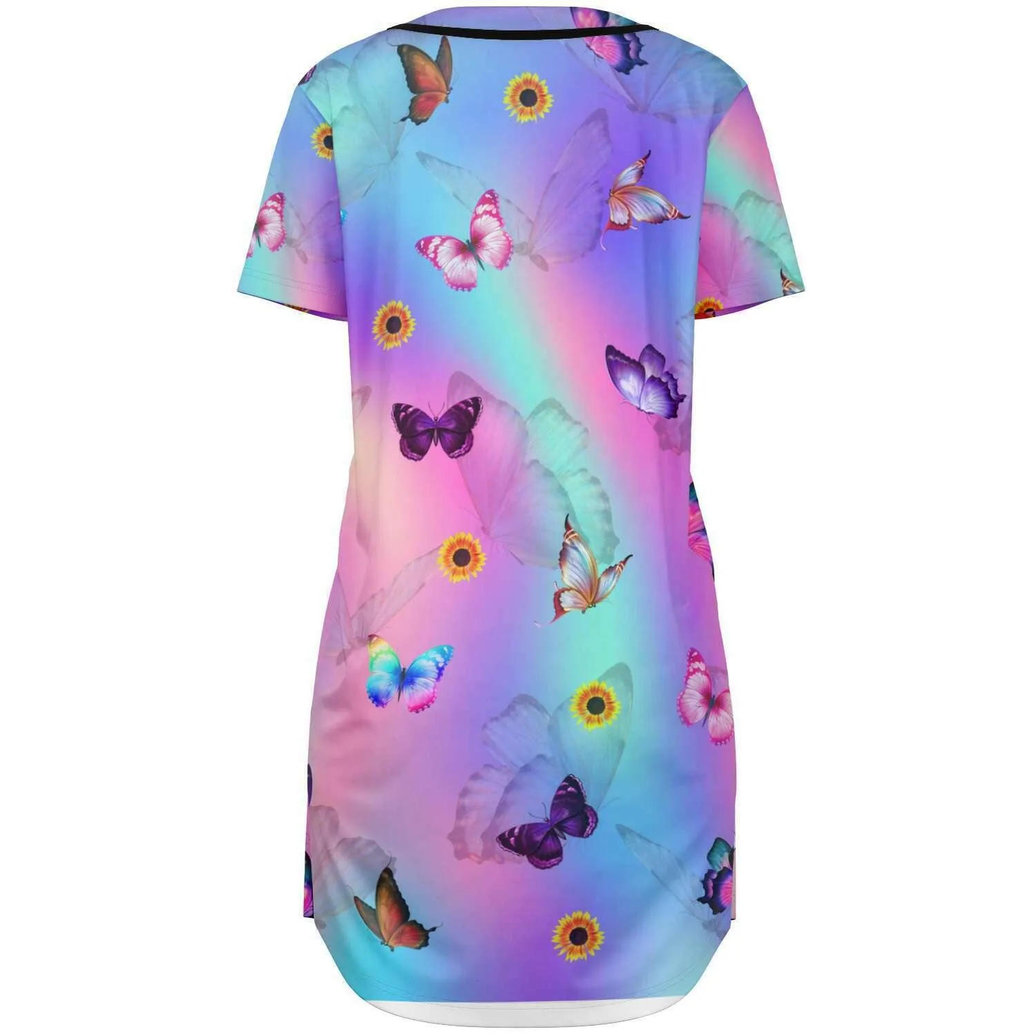 Butterfly Chrome Jersey Dress
