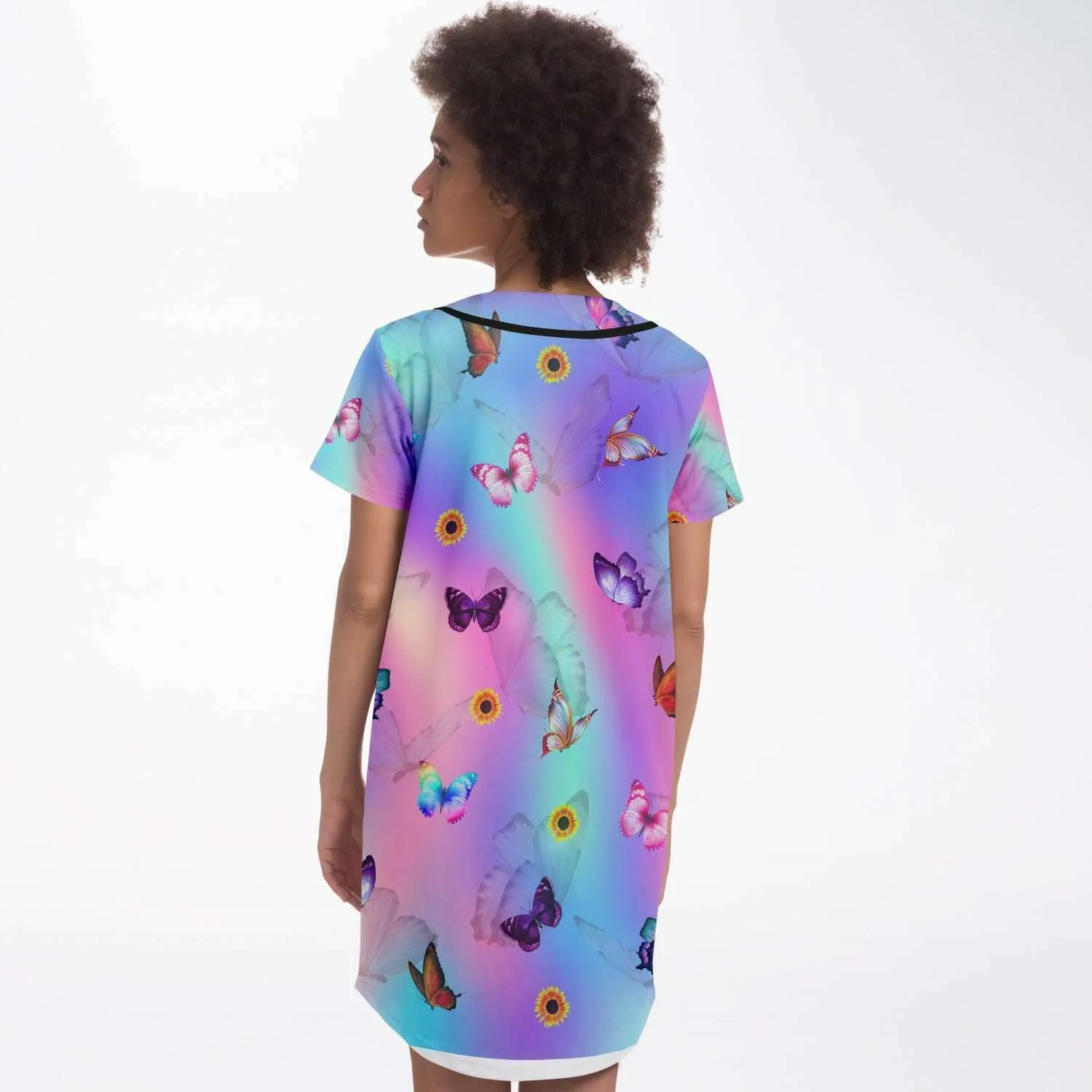Butterfly Chrome Jersey Dress