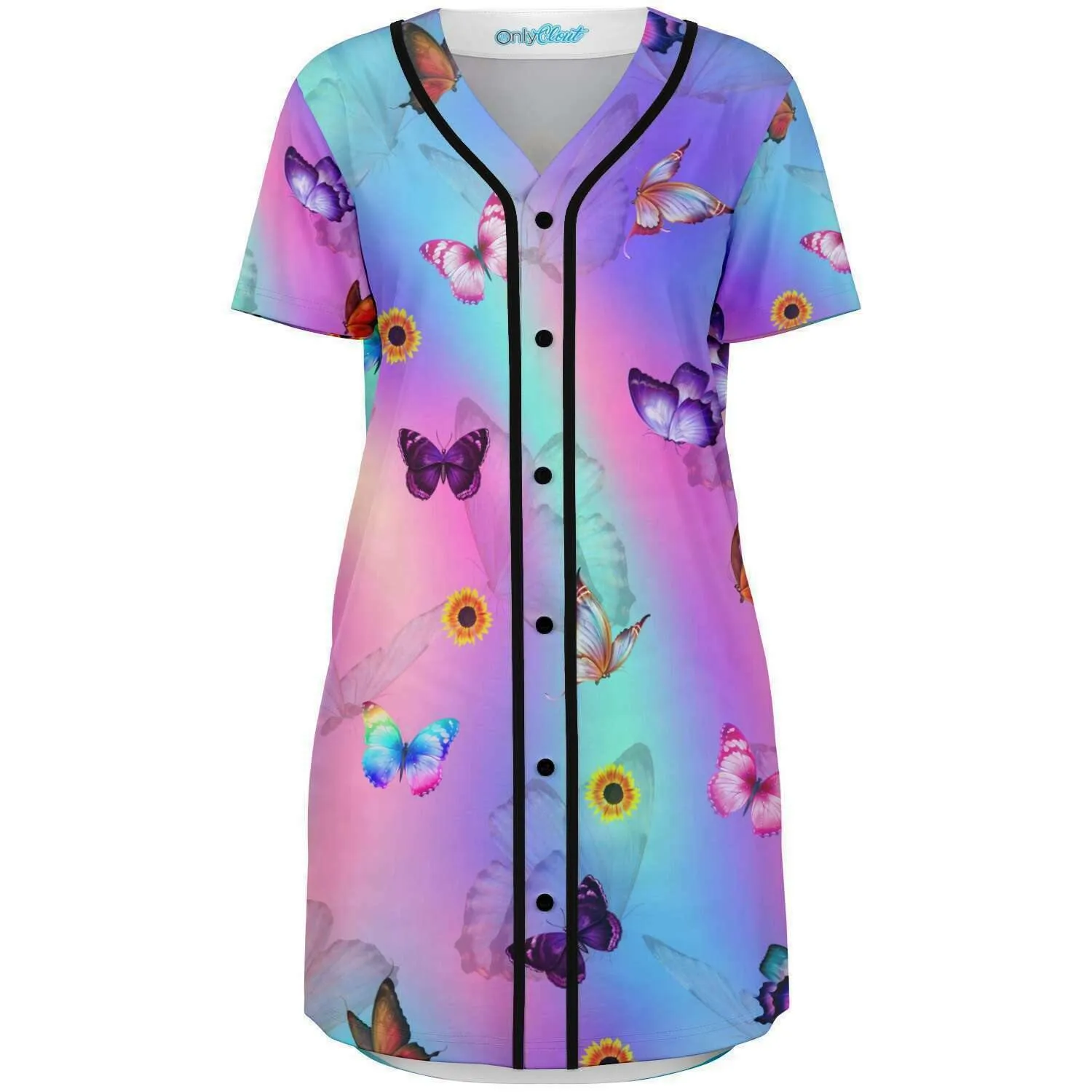 Butterfly Chrome Jersey Dress