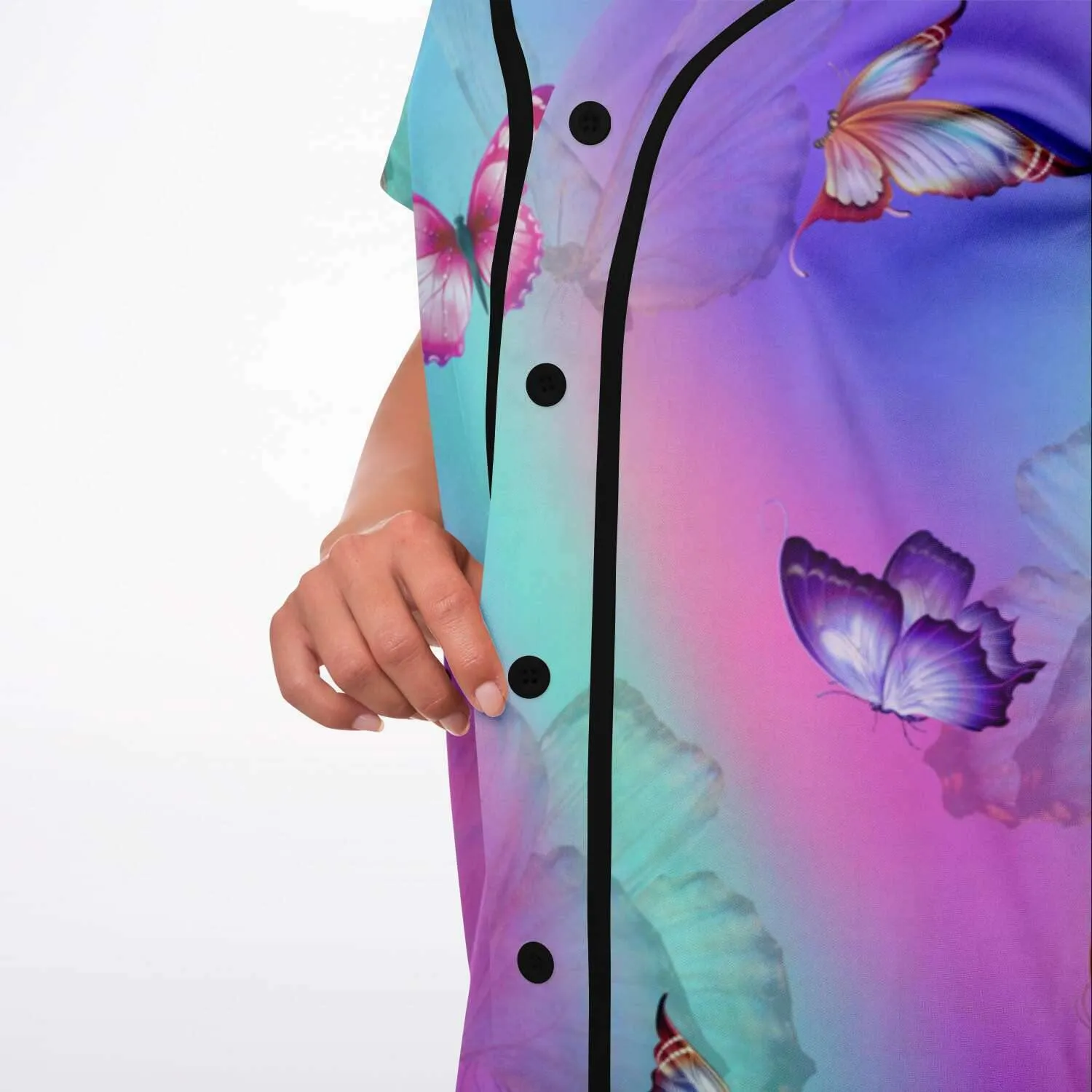 Butterfly Chrome Jersey Dress