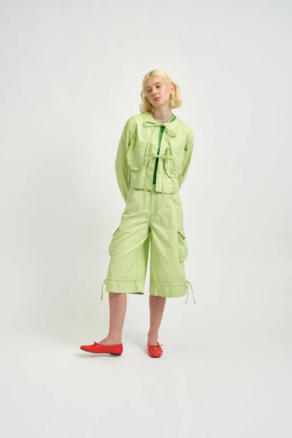 Carrie Jacket Green Twill