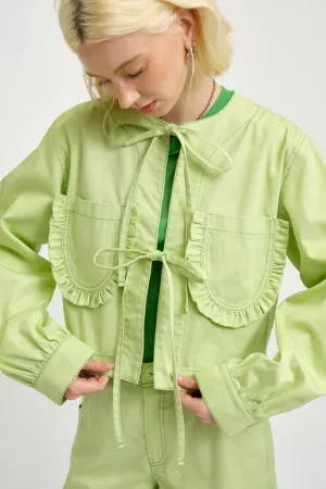 Carrie Jacket Green Twill