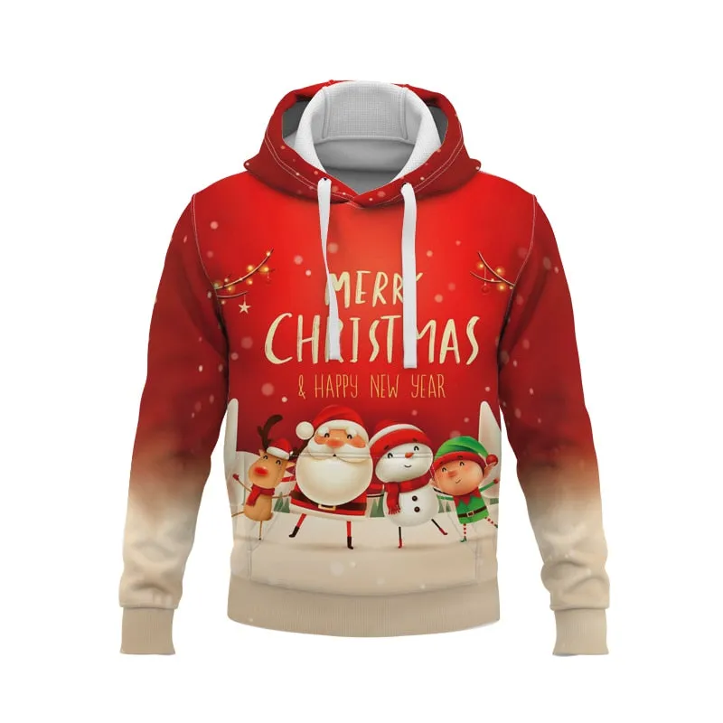 christmas hoodie for Men Christmas Jacket Funny