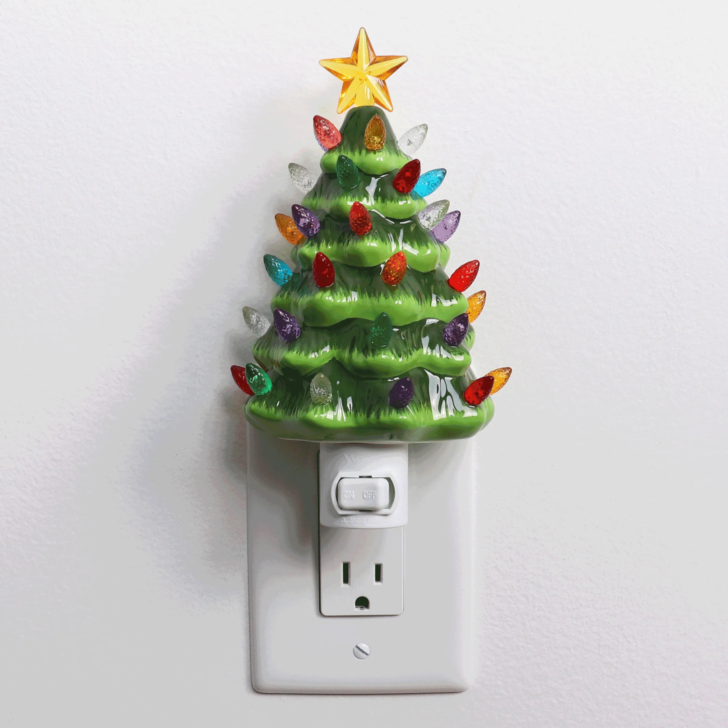 Christmas Tree Night Light - Green