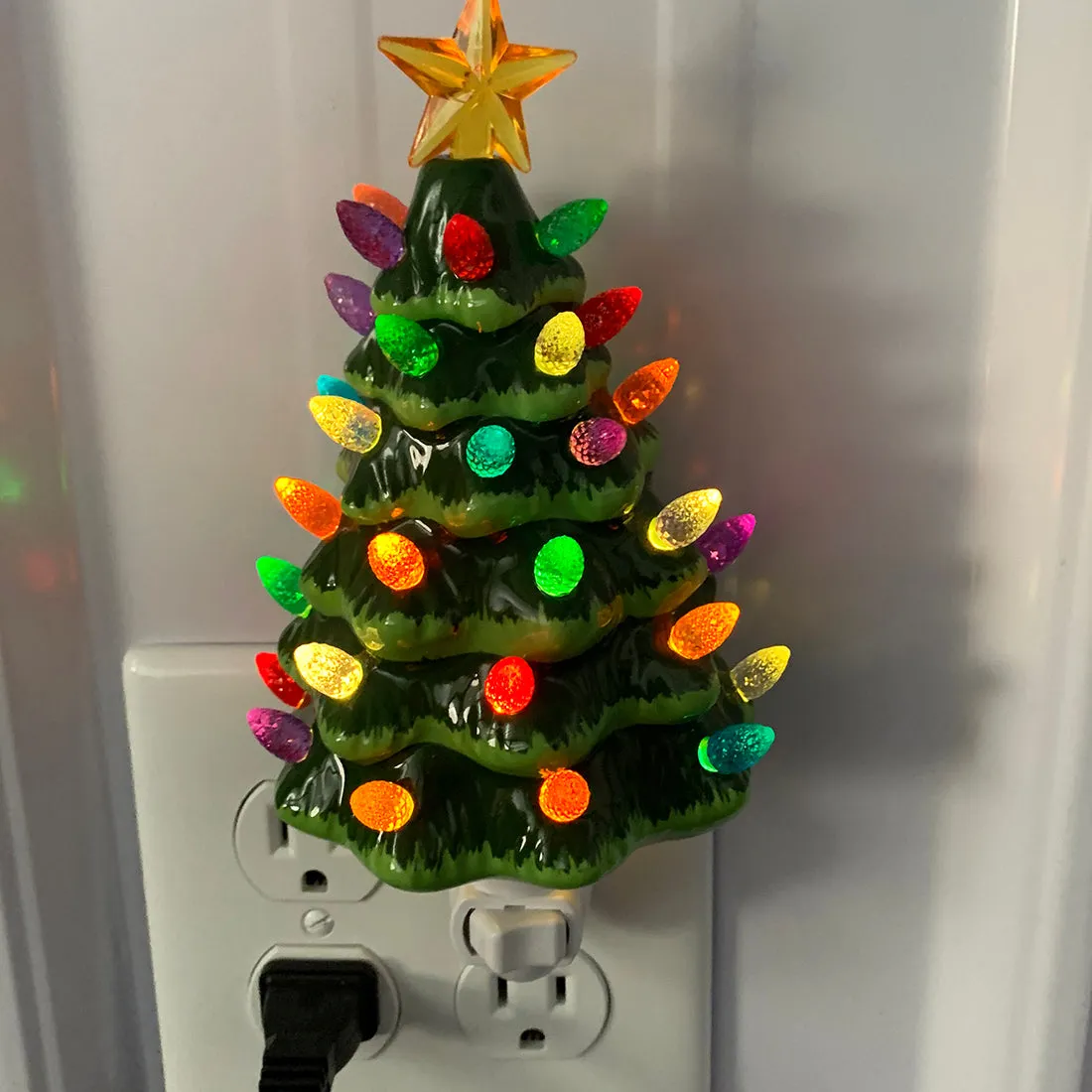 Christmas Tree Night Light - Green