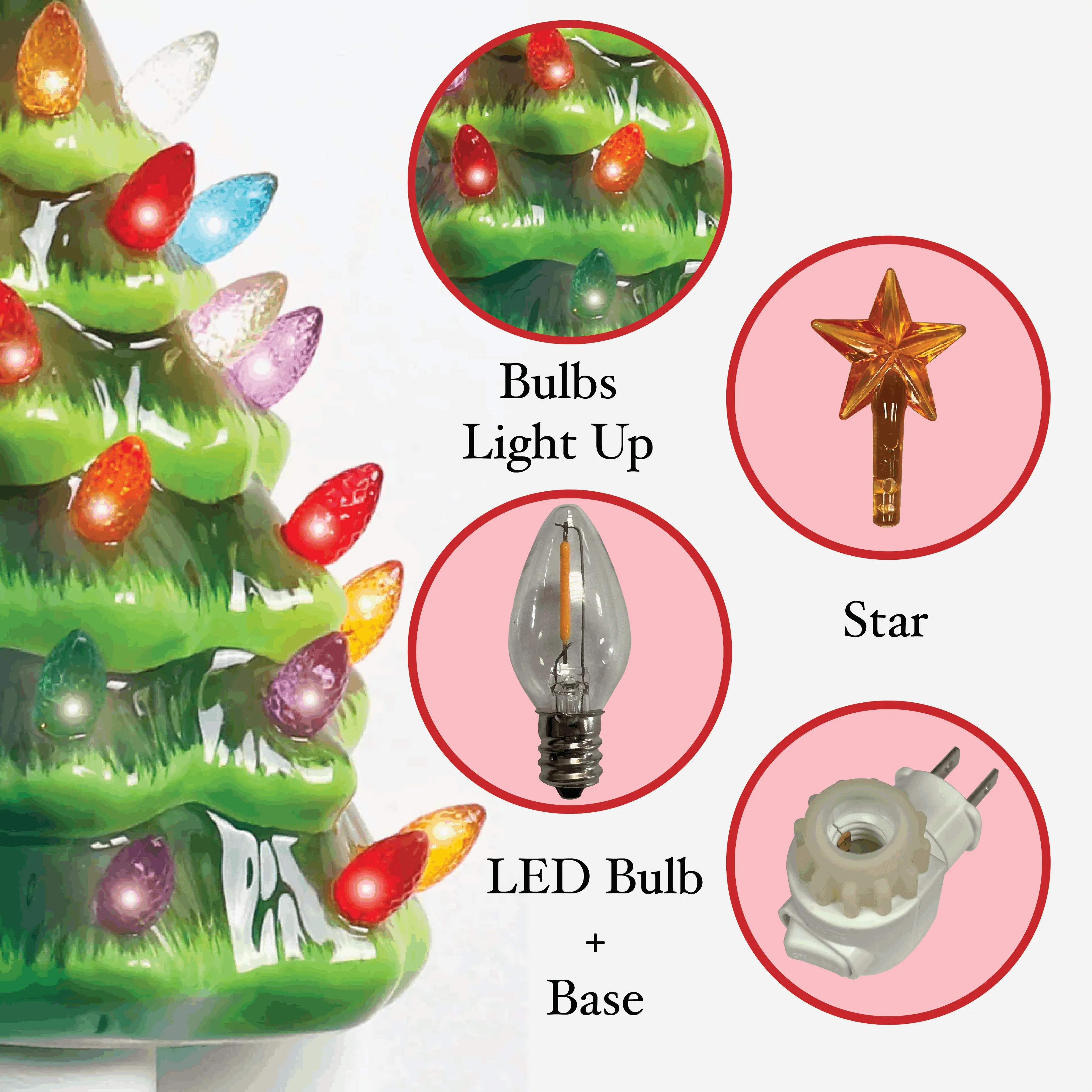 Christmas Tree Night Light - Green