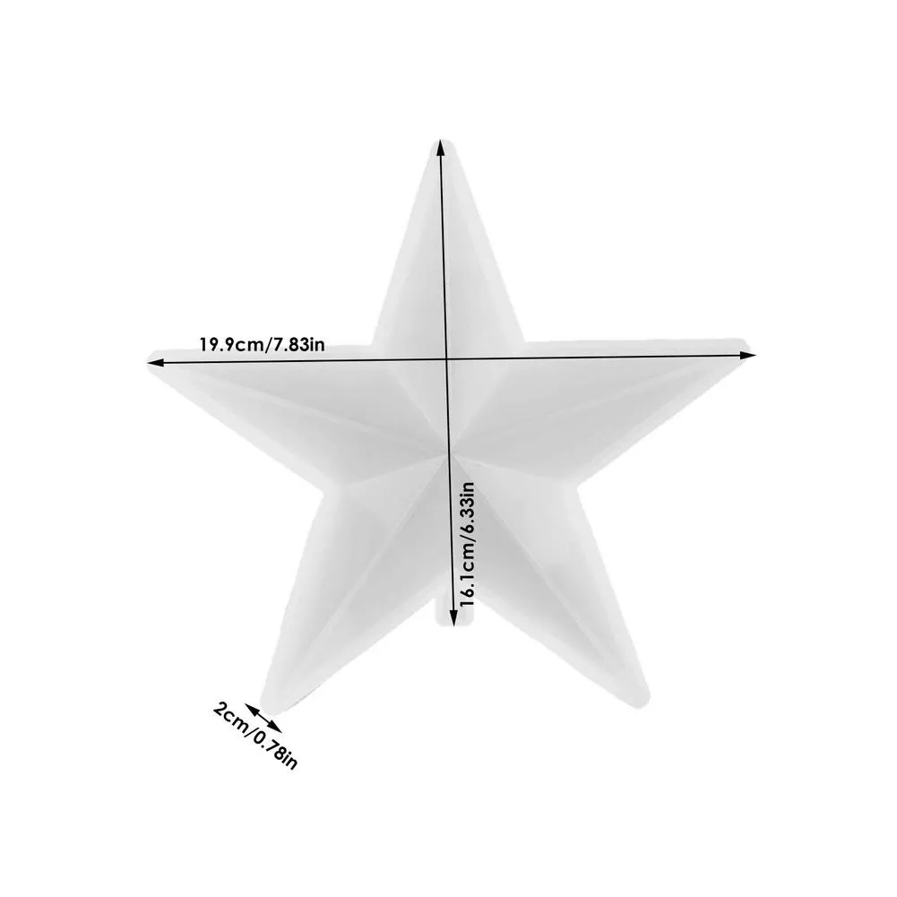 Christmas Tree Topper Star Resin Mold, Holiday