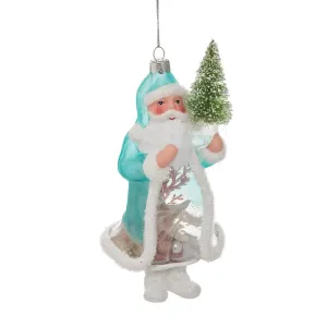Coastal Santa Ornament, 6"