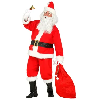 Deluxe Santa Claus Suit 5 Piece Costume