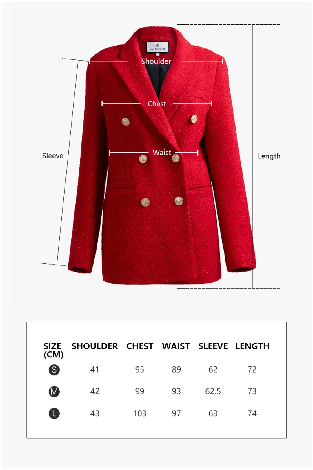 Double breasted blazer | Christmas red suit jacket | Banquet suit jacket