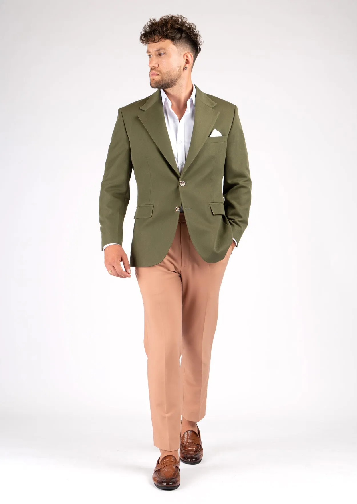 Ellis Olive Cotton Jacket