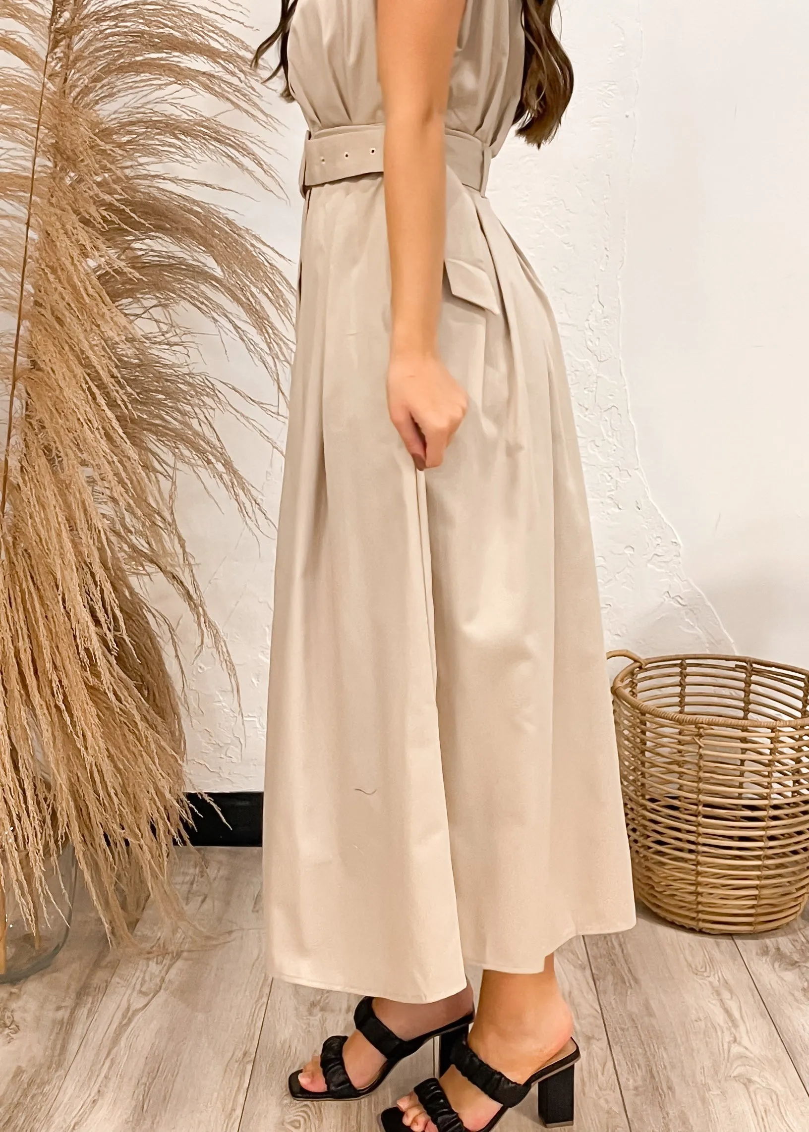 Get To Business Maxi Dress | Natural