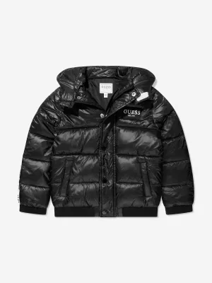 Guess Kids Puffer Jacket in Black