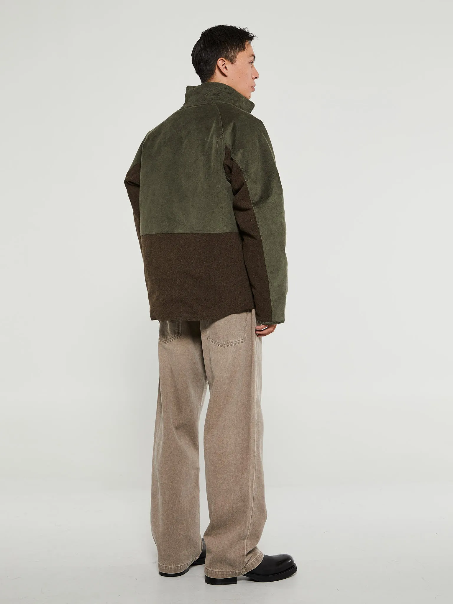 Hakon Solotex Corduroy Reversible Jacket in Ivy Green