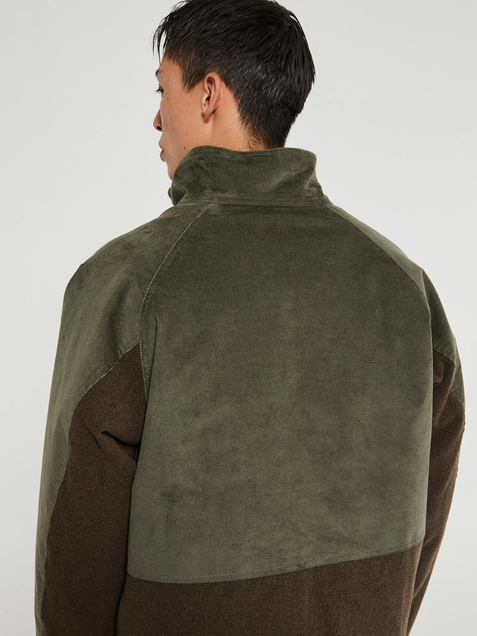 Hakon Solotex Corduroy Reversible Jacket in Ivy Green