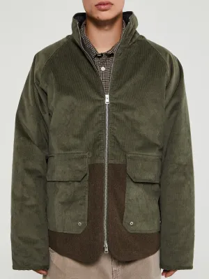 Hakon Solotex Corduroy Reversible Jacket in Ivy Green