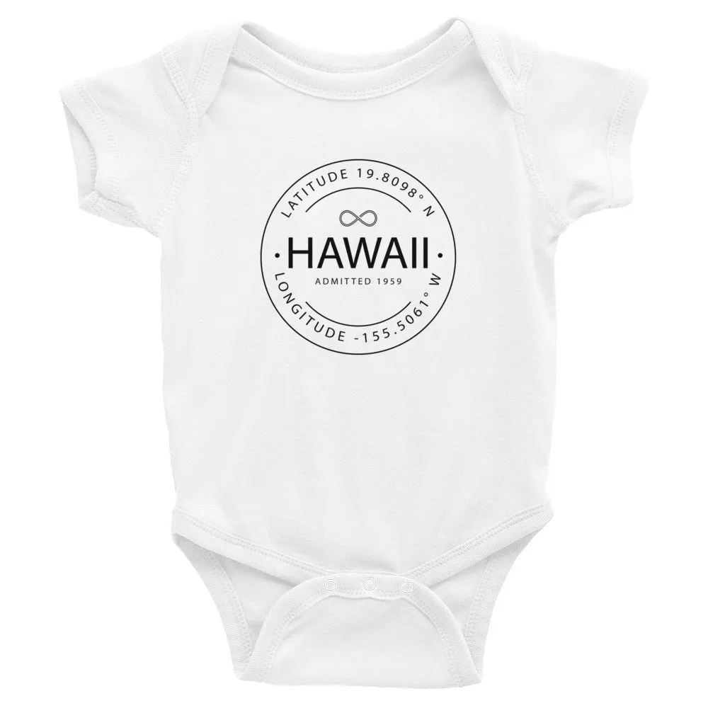 Hawaii - Infant Bodysuit - Latitude & Longitude