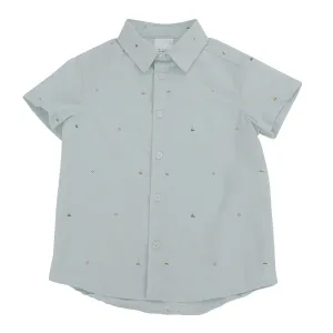 hi-hop Short Sleeve Button Down Shirt
