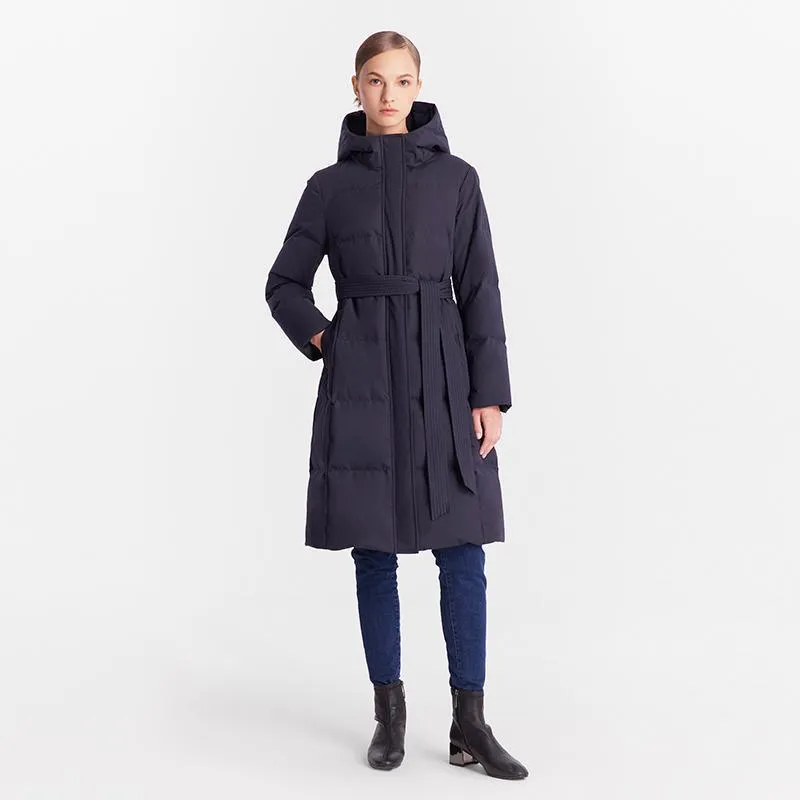 Hooded Long Goose Down Jacket