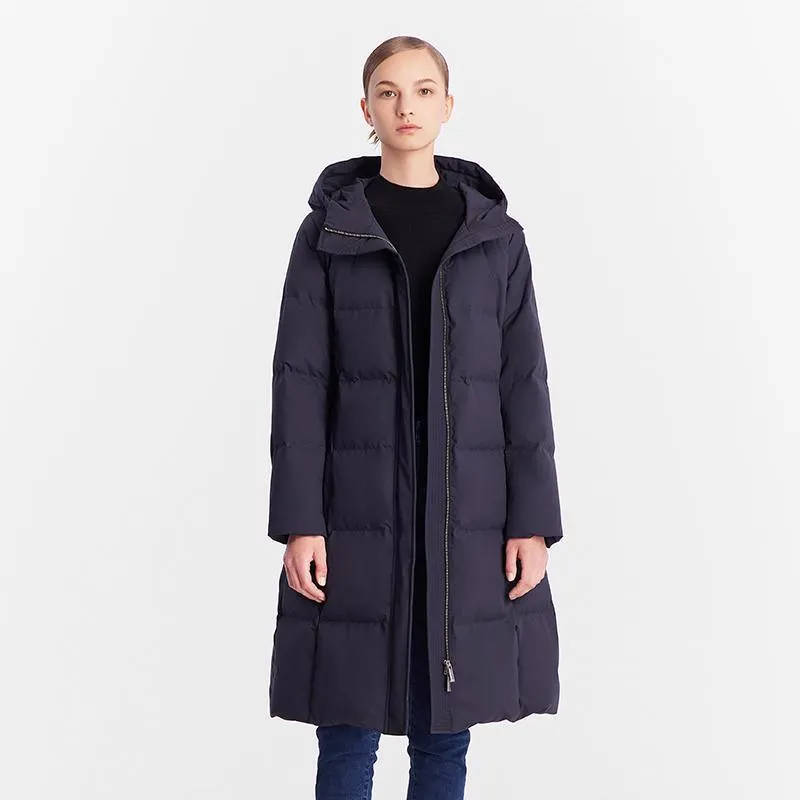 Hooded Long Goose Down Jacket