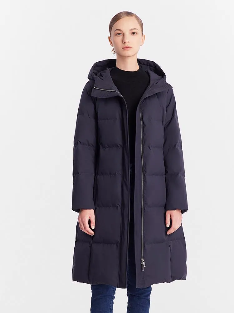 Hooded Long Goose Down Jacket
