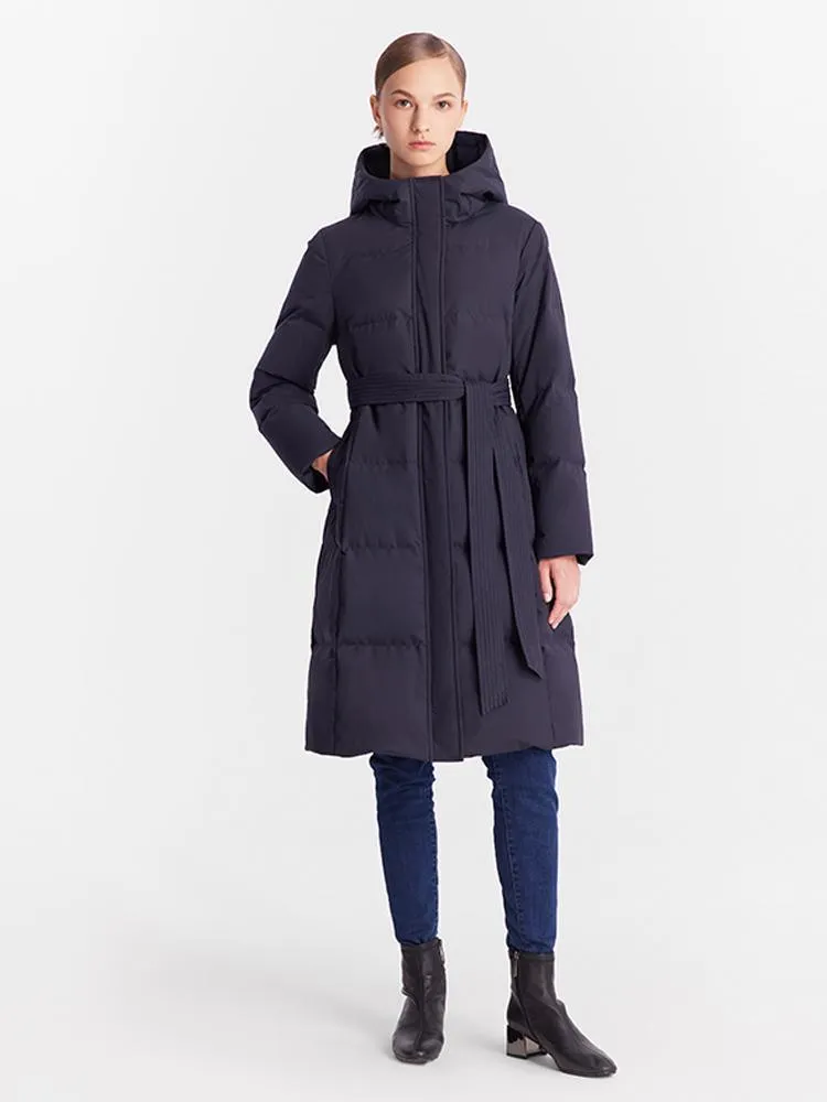 Hooded Long Goose Down Jacket