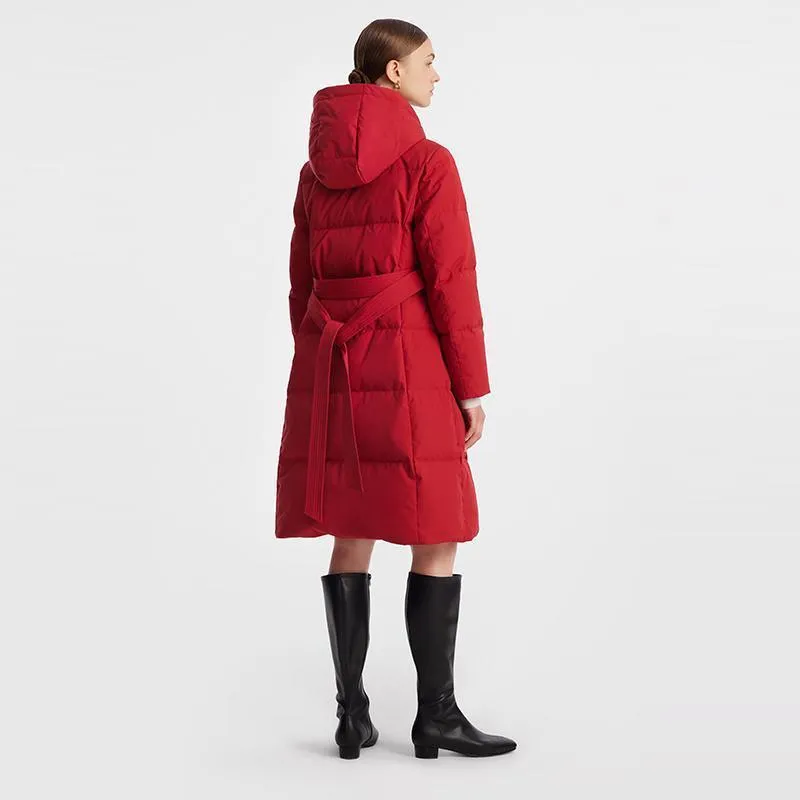 Hooded Long Goose Down Jacket